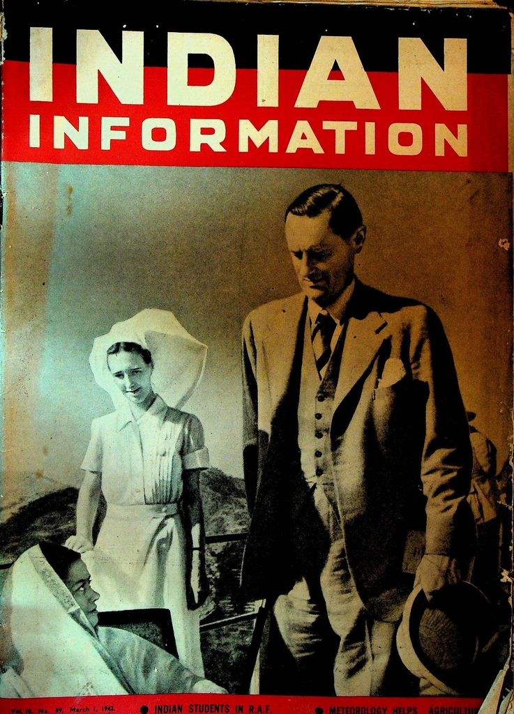Indian Information Magazine March 1 1942 WWII RAF Sir Henry Twynam Sir S Ahmed