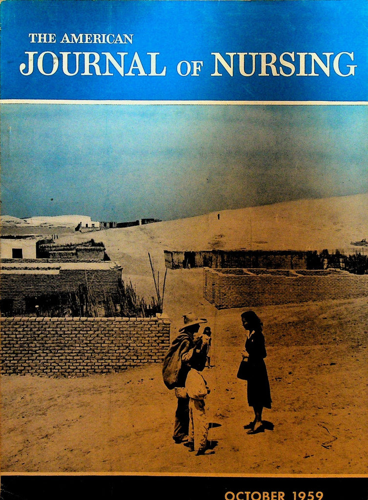 American Journal of Nursing Magazine October 1959 Gout Chemosurgery0
