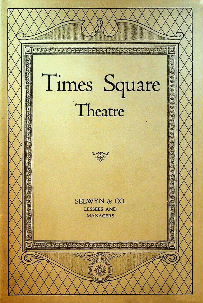 Crime Playbill July 11 1927 Katharine Francis Jack LaRue Walter Powers