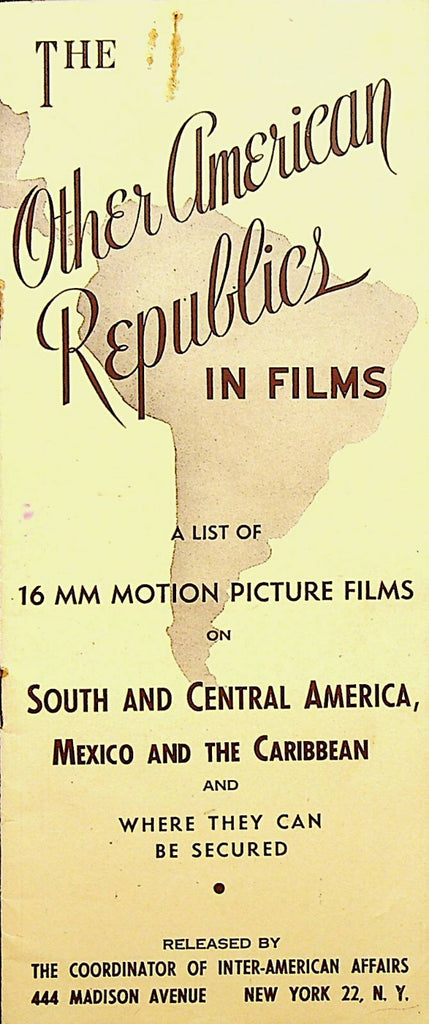 Other American Republics in Films South & Central America Mexico Caribbean 1950s0