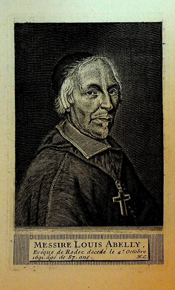 Messire Louis Abelly Antique Print French Roman Catholic Prelate Author0