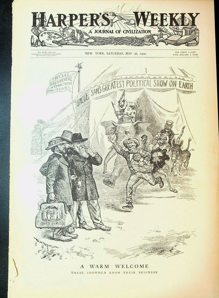 Harper's Weekly Magazine May 26 1900 Paris Exposition South Africa 0
