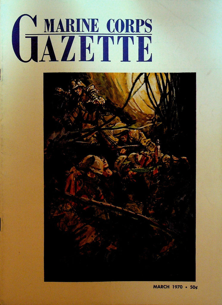 Marine Corps Gazette March 1970 Mutter's Ridge Middle East Crisis Management0