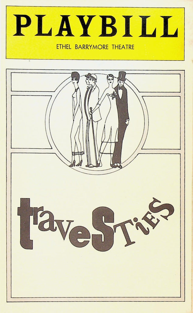Travesties Playbill October 1975 Tim Curry John Wood James Booth Harry Towb0