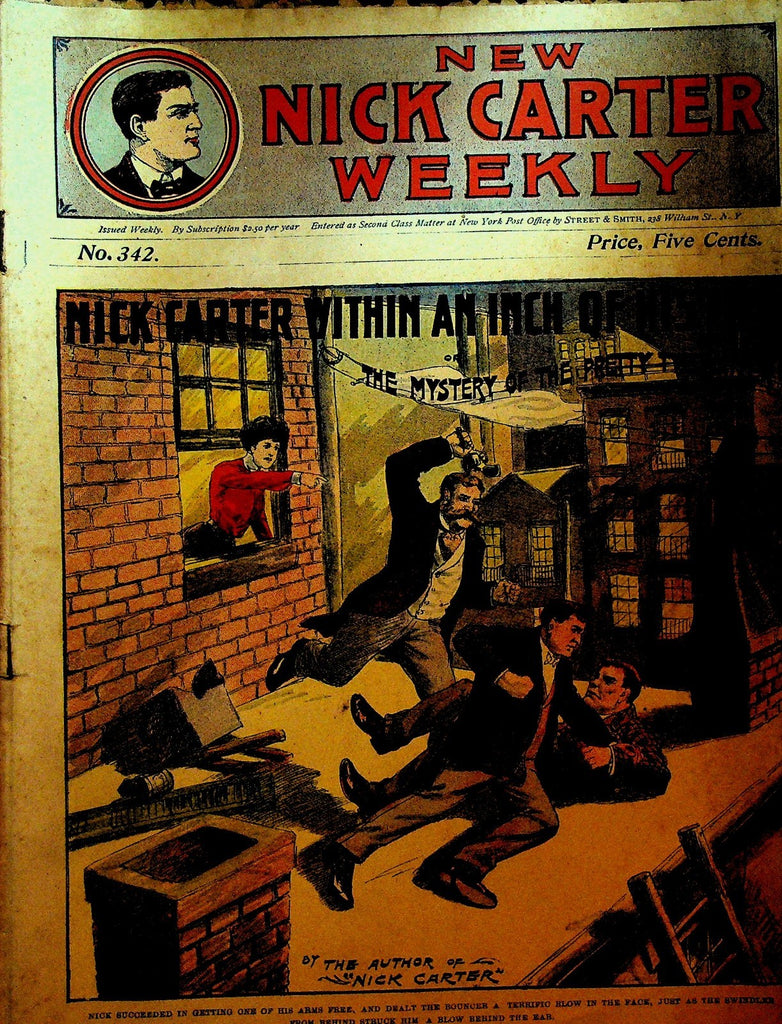 Nick Carter Weekly 342 July 18 1903 Within an Inch of His Life Pretty Typewriter0