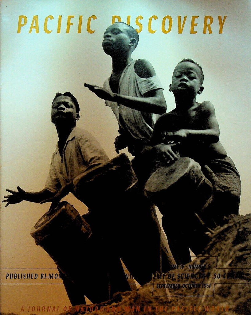 Pacific Discovery Magazine September 1951 Foucault Pendulum Kioko Tribe Angola