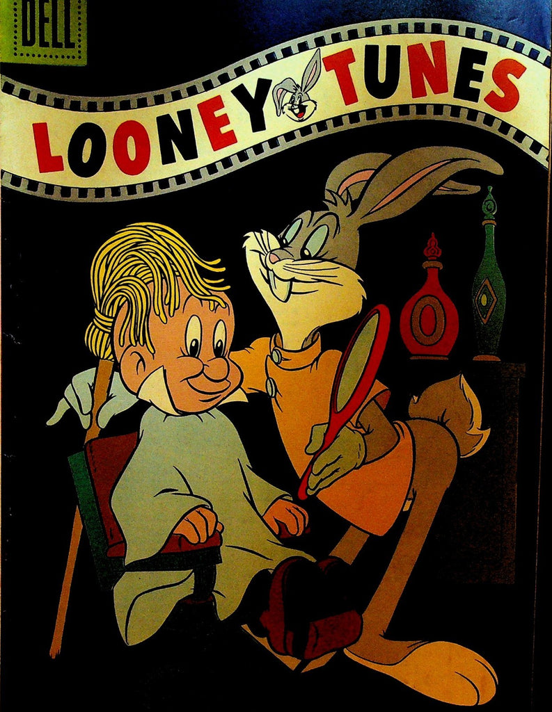 Looney Tunes 198 Dell Comics 1958 Bugs Bunny Barber Mop on Elmer Fudd Head0