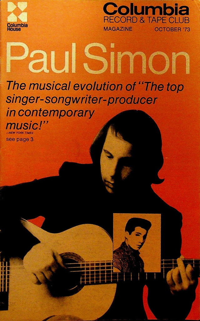 Columbia House Record Club Magazine October 1973 Paul Simon Bob Dylan0