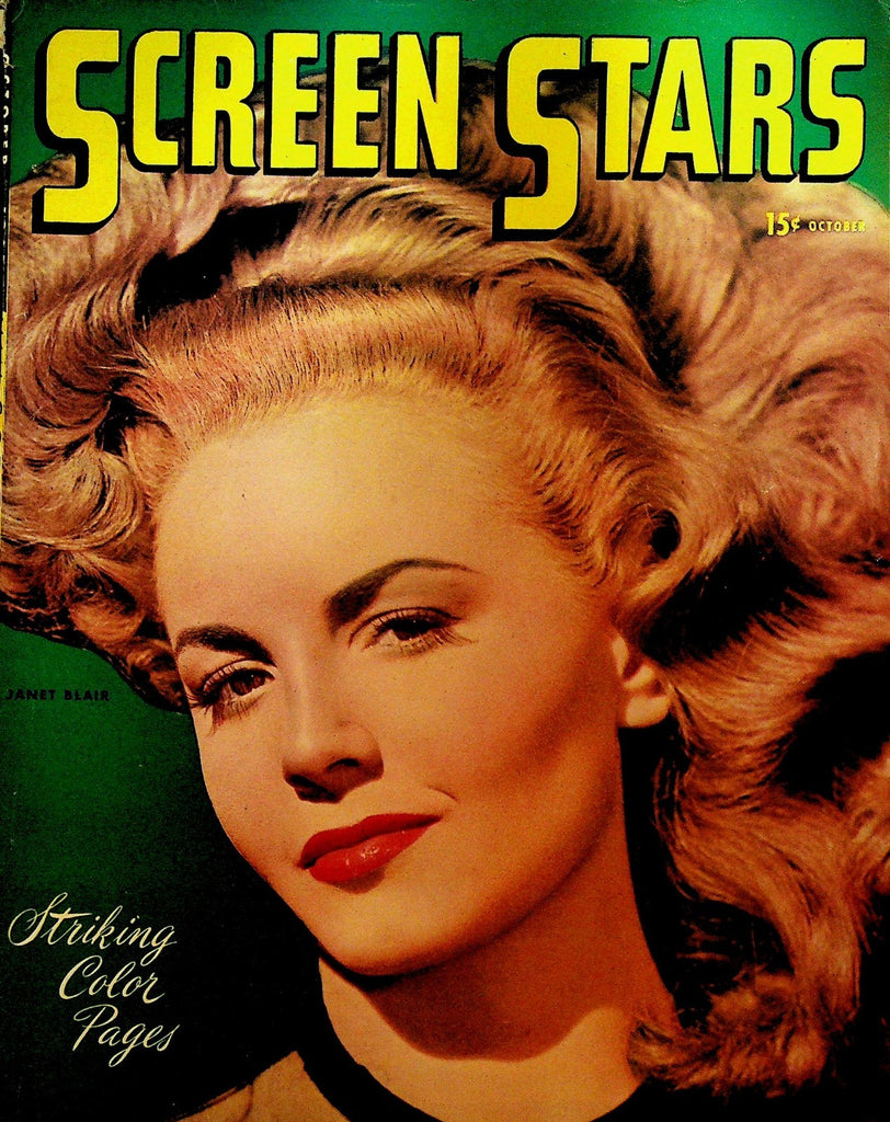 Screen Stars October 1945 Janet Blair Maureen O'Hara Bing Crosby Dane Clark0