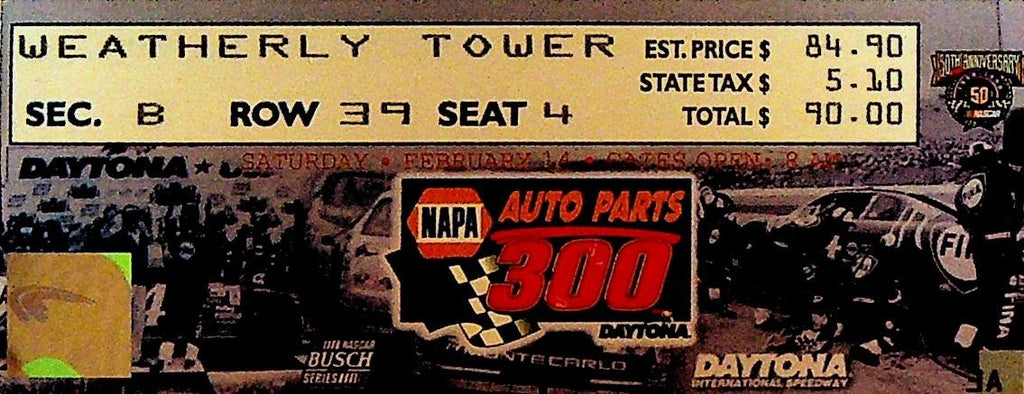 NAPA Auto Parts 300 NASCAR Auto Race Ticket0