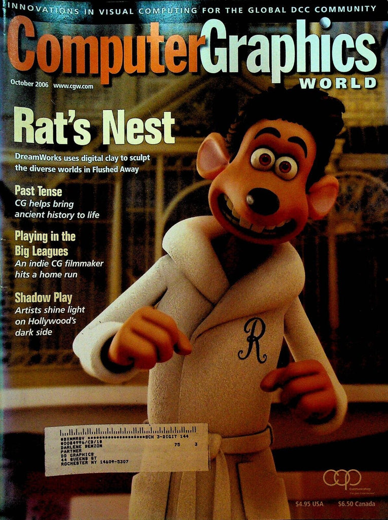 CGW Computer Graphics World Magazine October 2006 Flushed Away Black Dahlia