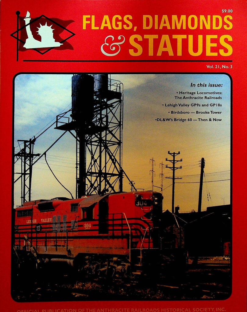 Flags Diamonds & Statues Railroad Magazine 74 Birdsboro Brooke Tower GP9s GP18s