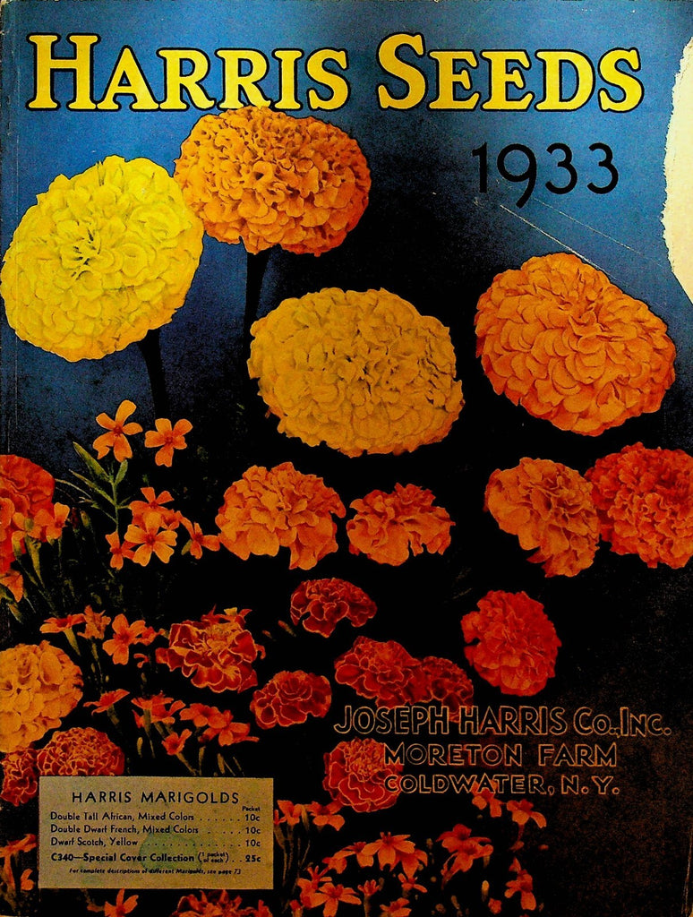 Joseph H Harris Seeds 1933 Catalog Coldwater NY Moreton Farm0