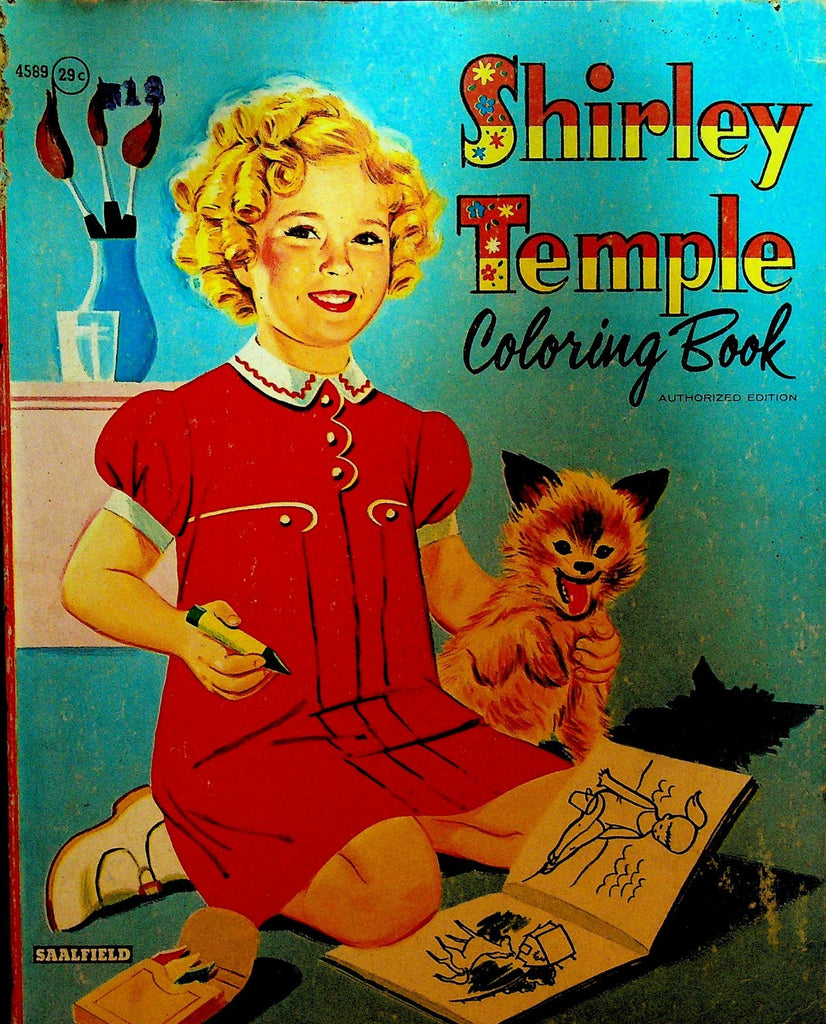 Shirley Temple Coloring Book 1958 Saalfield #45890