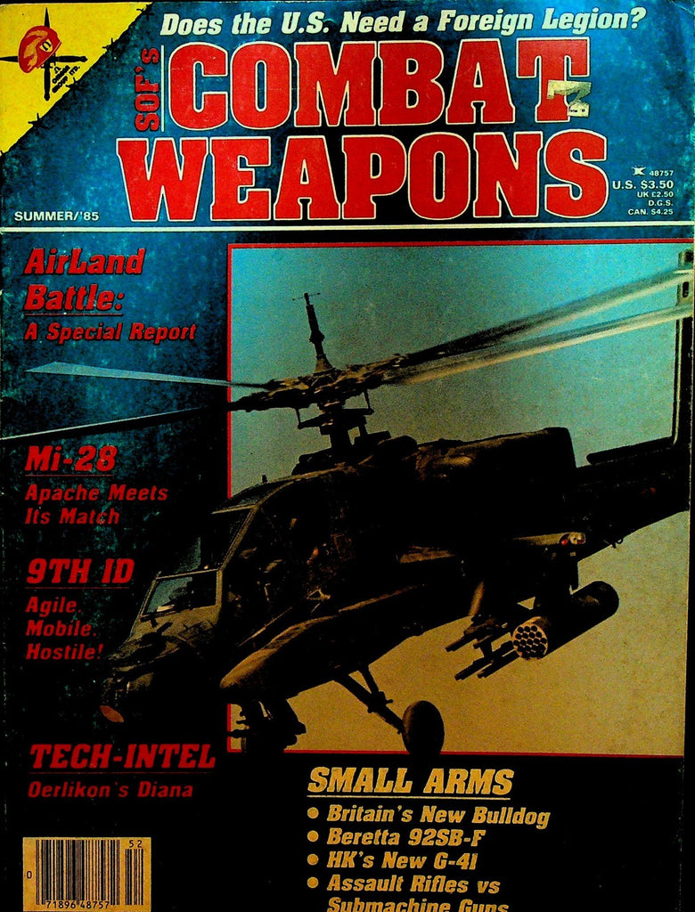 Combat Weapons Magazine Summer 1985 92SB-F Hummer AKR Krinkov F15-E0