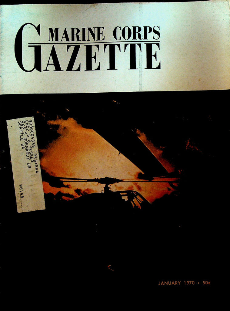 Marine Corps Gazette January 1970 Song O Lau Ambush Vietnam War0