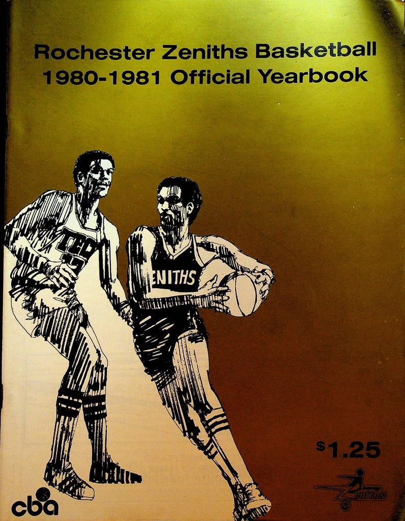 Rochester Zeniths CBA Basketball Official Yearbook 1980 1981 Glenn Hagan0