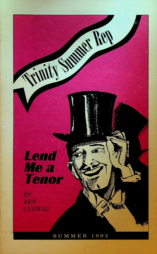 Lend Me A Tenor Playbill Summer 1992 Providence RI Trinity Summer Rep0