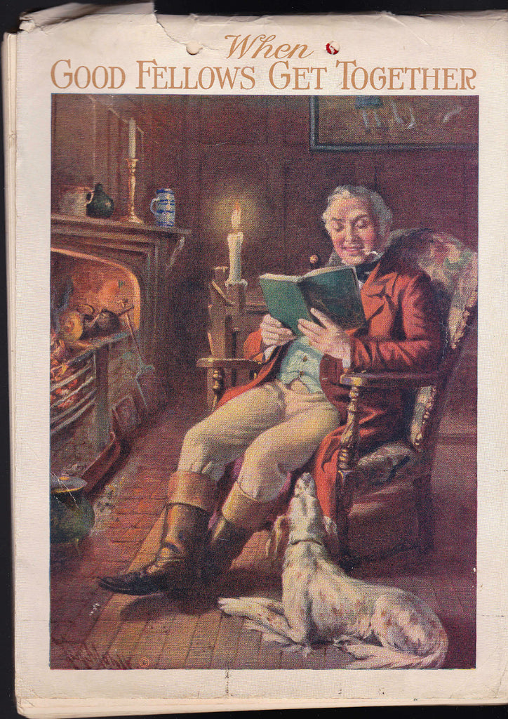 When Good Fellows Get Together 1926 Calendar Man & Dog0