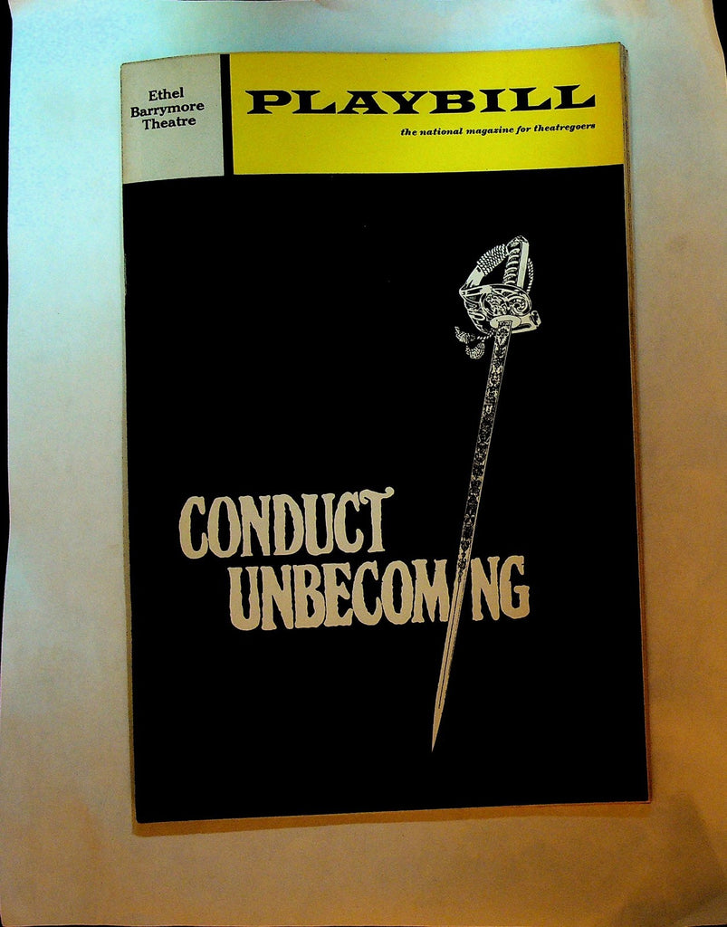 Conduct Unbecoming Playbill Premiere Performance October 12 1970 Paul Jones0