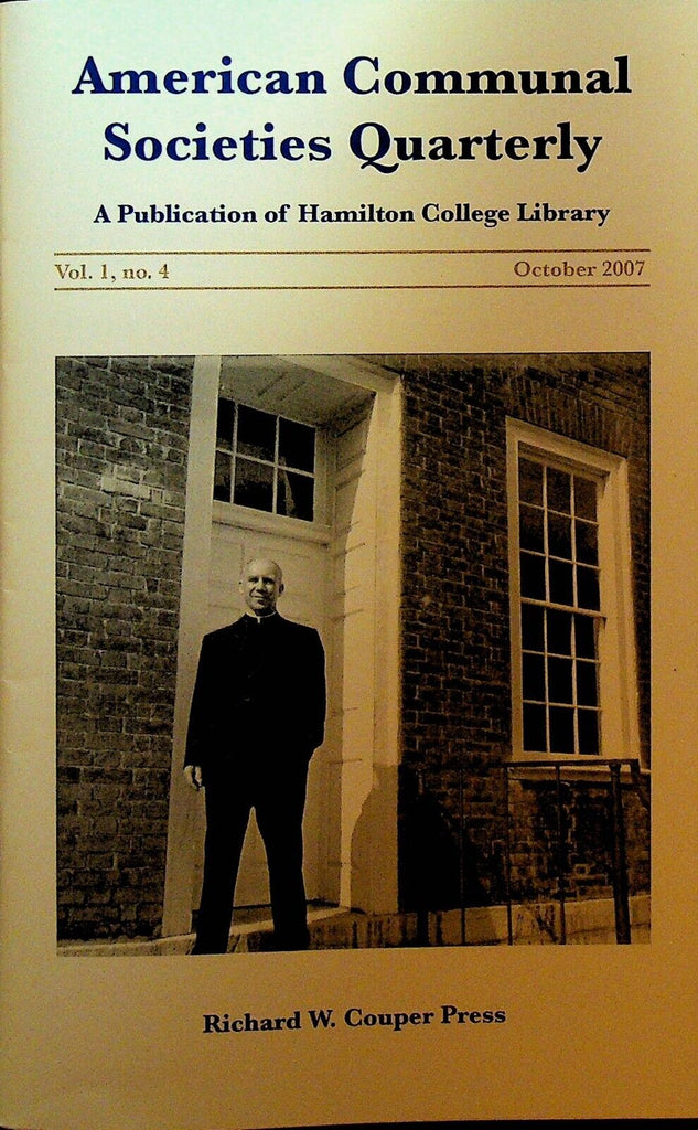 American Communal Societies Quarterly Shakers October 2007 Thomas Merton