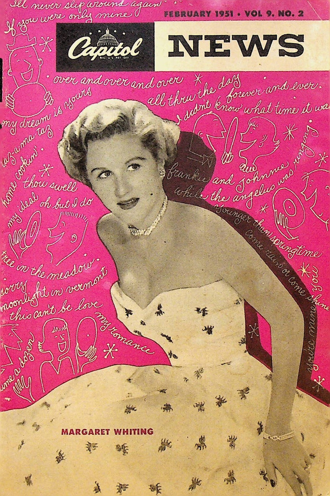 Capitol News February 1951 Margaret Whiting Elizabeth Taylor Stan Kenton0