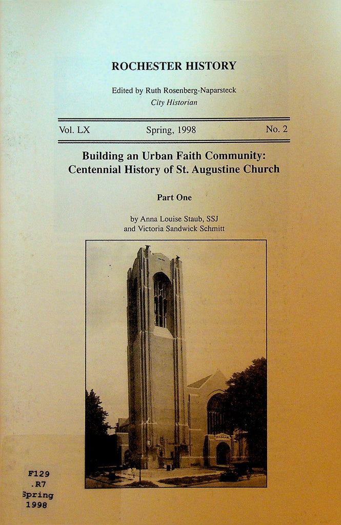 Rochester History NY Spring 1998 St Augustine Church Centennial History Pt 10