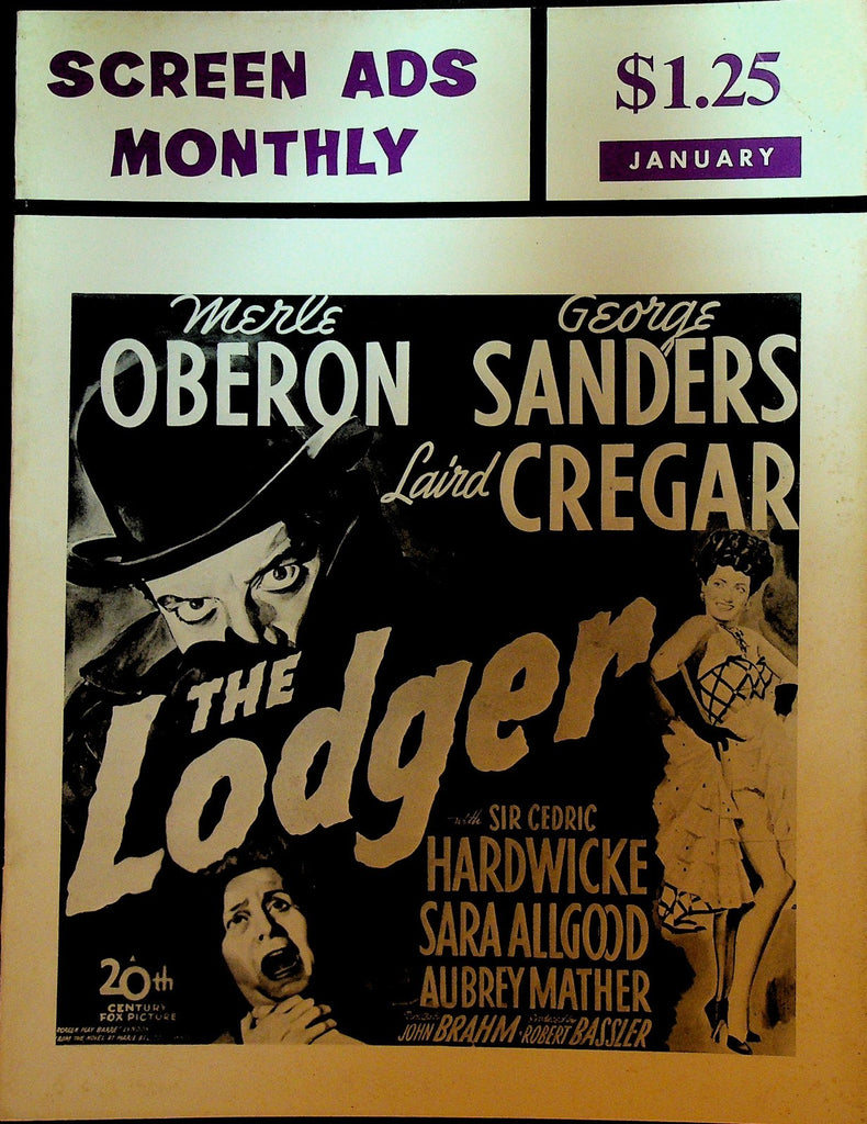 Screen Ads Monthly Magazine January 1968 The Lodger The Mummy Boris Karloff0