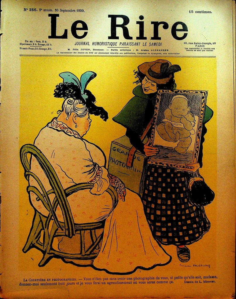 La Rire French Humor Magazine 256 September 30 18990