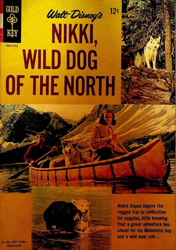 Walt Disney Nikki Wild Dog of the North Comic Book Gold Key 1961 Photo Cover