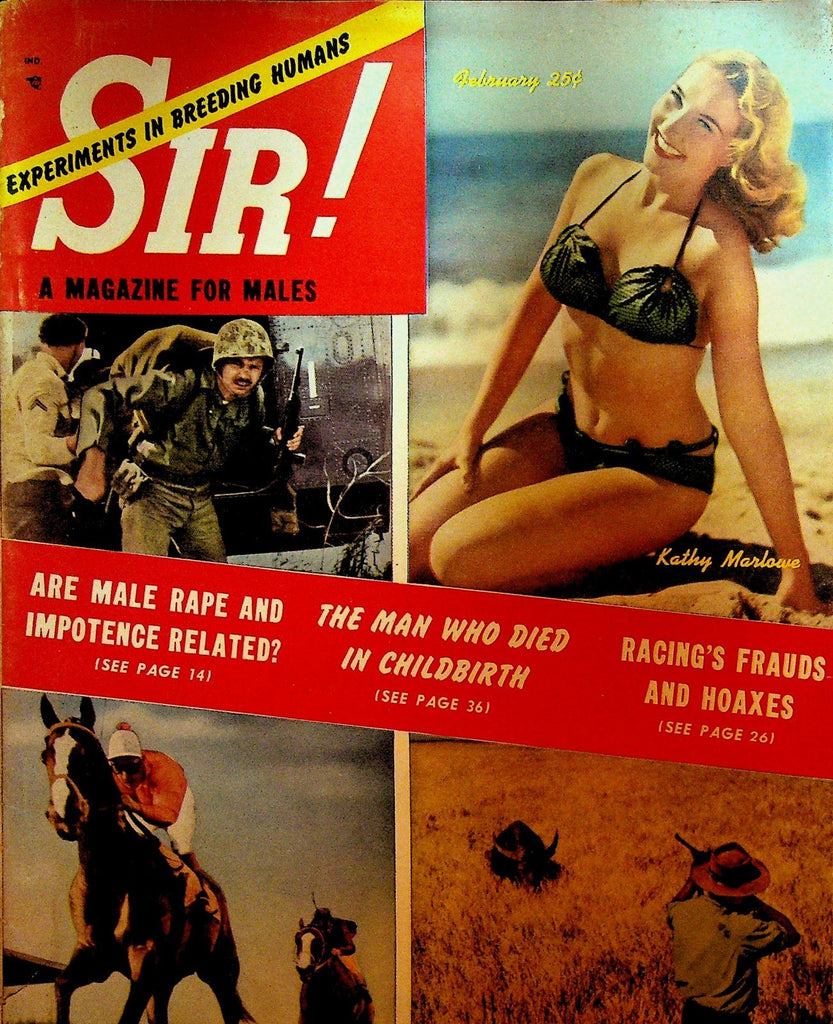 Sir Magazine February 1953 Atlantis Kathy Marlowe Livorno Joseph Stalin0
