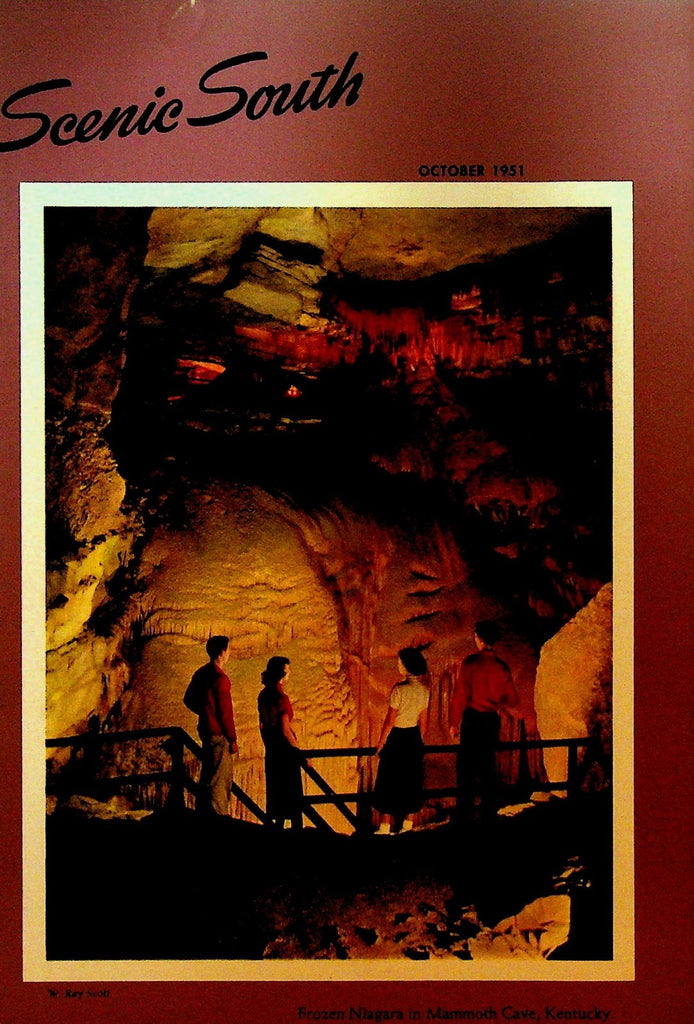 Scenic South Magazine October 1951 Standard Oil Mammoth Cave Kentucky0