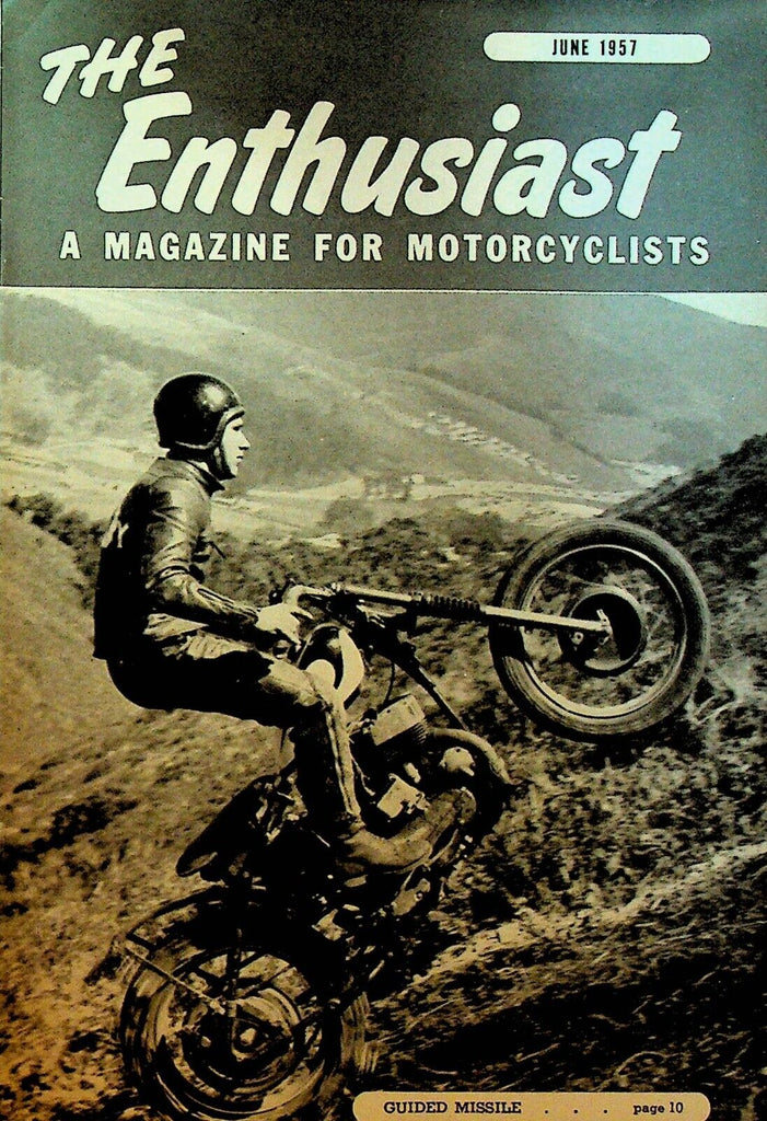 Harley Davidson Enthusiast Magazine June 1957 Motorcycles Bobby Hill
