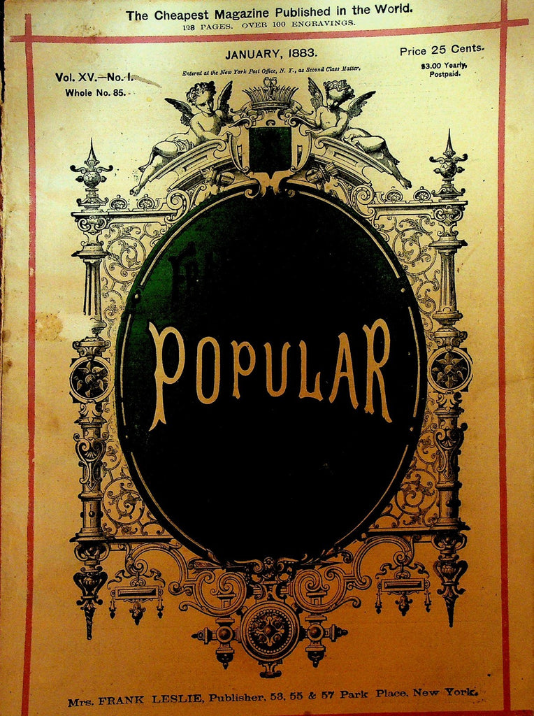 Frank Leslie's Popular Monthly January 1883 Philadelphia Hawaii0