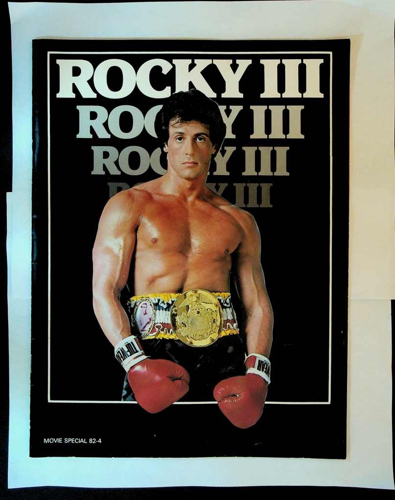Rocky III Movie Special 82-4 Souvenir Program Hulk Hogan Mr. T Sly Stallone0