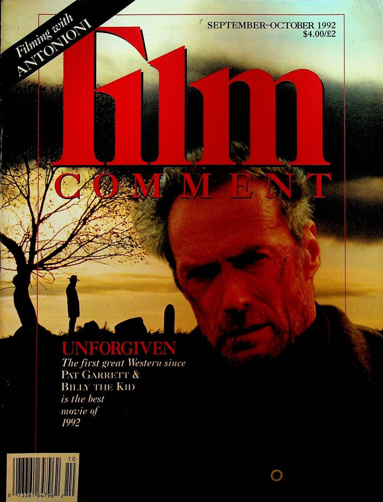 Film Comment Magazine September 1992 Clint Eastwood Carl Stallilng Walt Disney