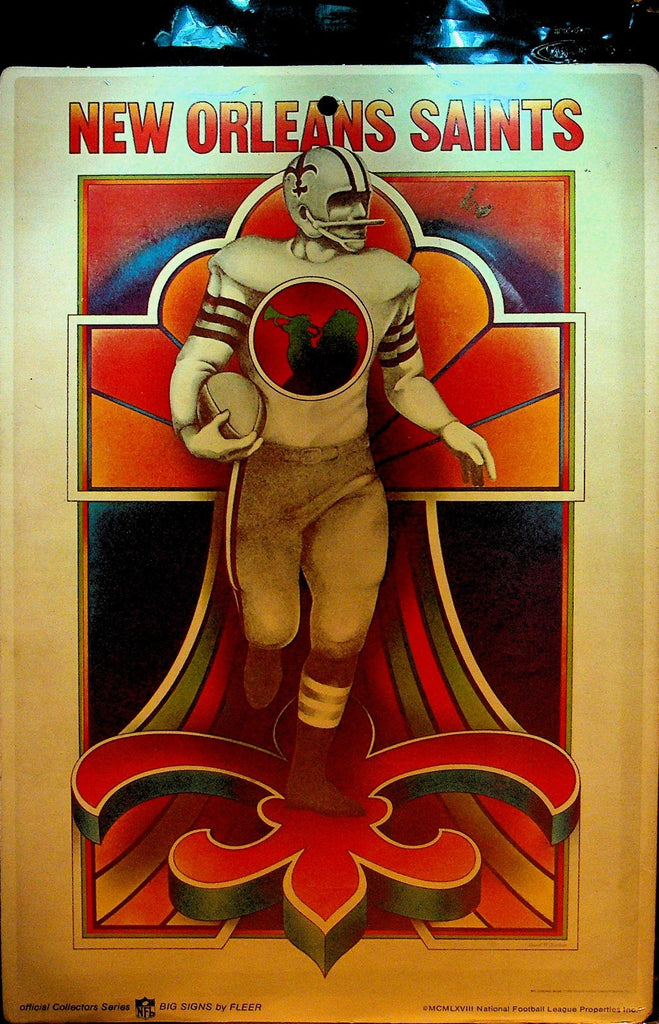 Fleer Big Signs 1968 New Orleans Saints NFL Football0