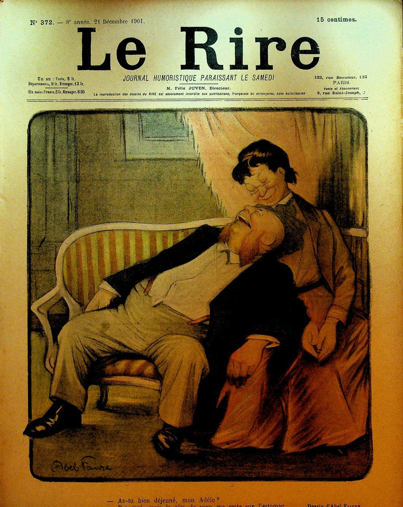 La Rire French Humor Magazine #372 December 21 19010