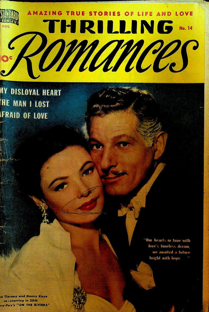 Thrilling Romances 14 Standard Comics 1951 Golden Age Romance Comic Gene Tierney0
