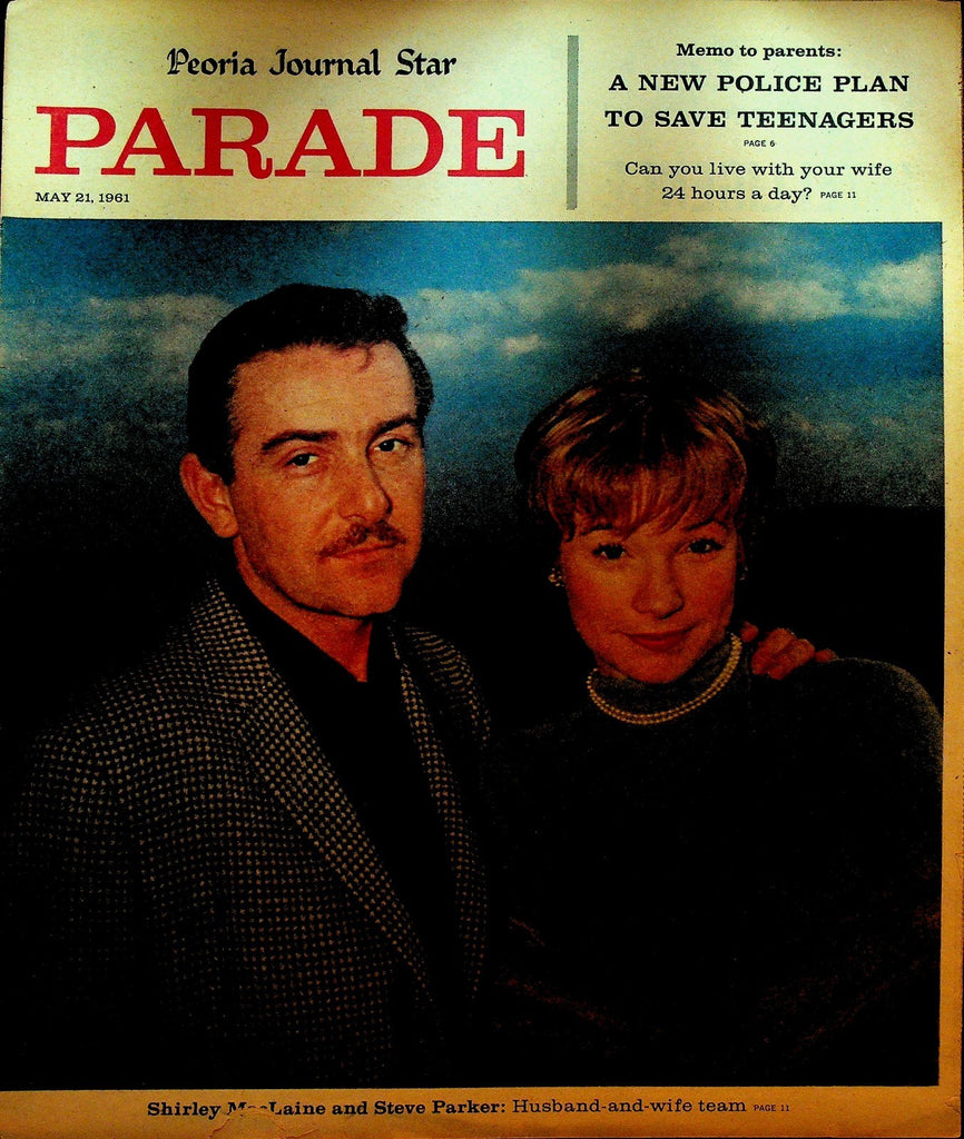 Parade Magazine May 21 1961 Shirley MacLaine Steve Parker Robert Frost JFK Jr0