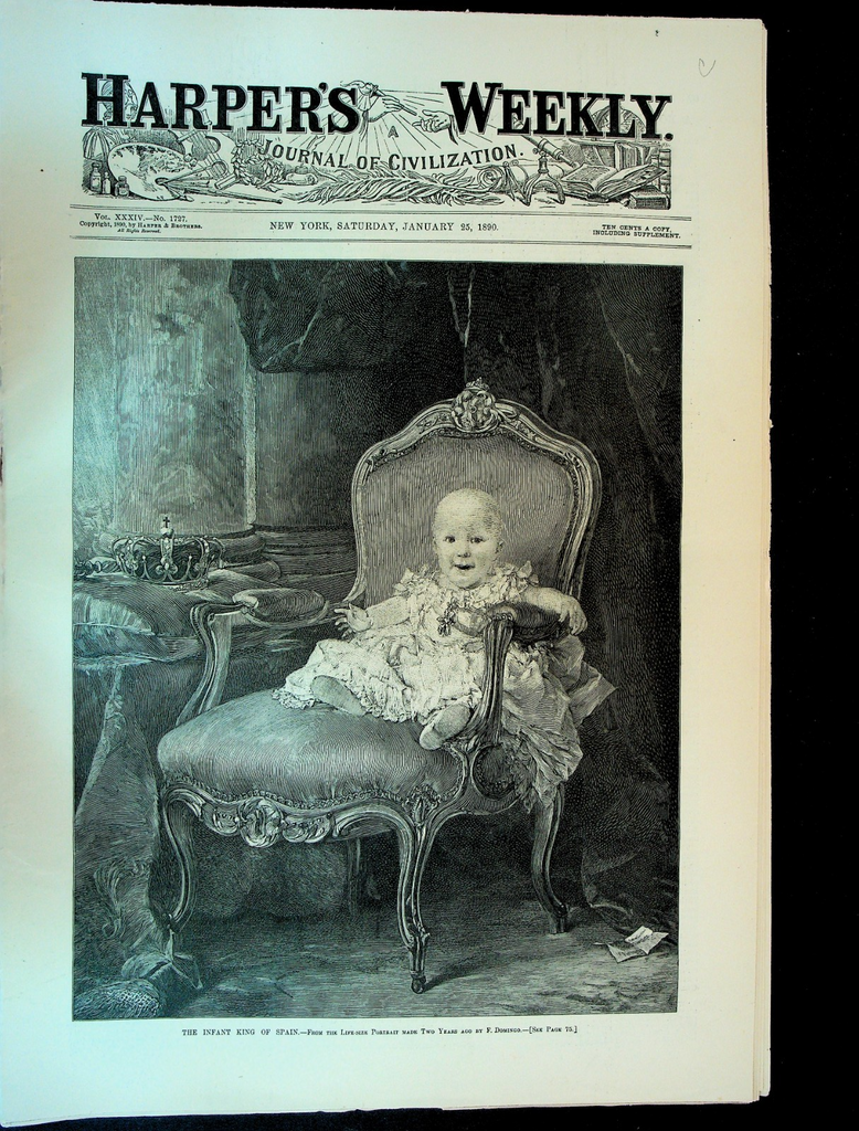Harper's Weekly January 25 1890 Frederic Remington Boston Clubs Black Americans0