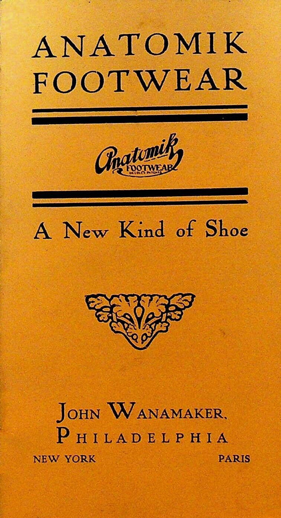 John Wanamaker Anatomik Footwear Booklet Shoes Boots 1910s