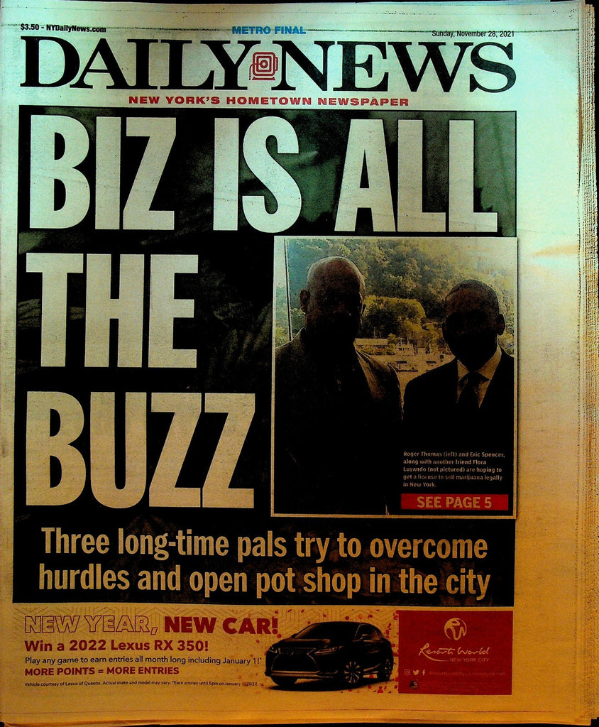New York Daily News November 28 2021 Joe Judge Eric Spencer Roger Thomas0