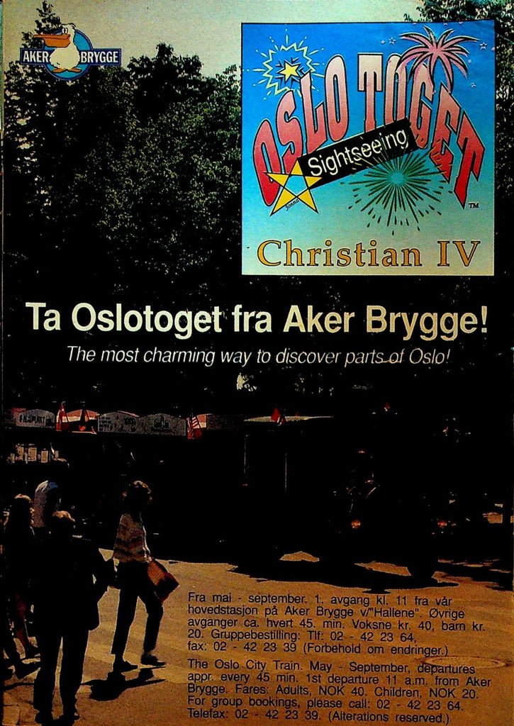 Oslo Teget Sightseeing Booklet Guide Norway 19910