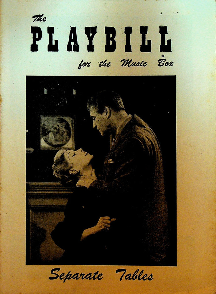 Separate Tables Playbill July 8 1957 Geraldine Page Eric Portman Beryl Measor0