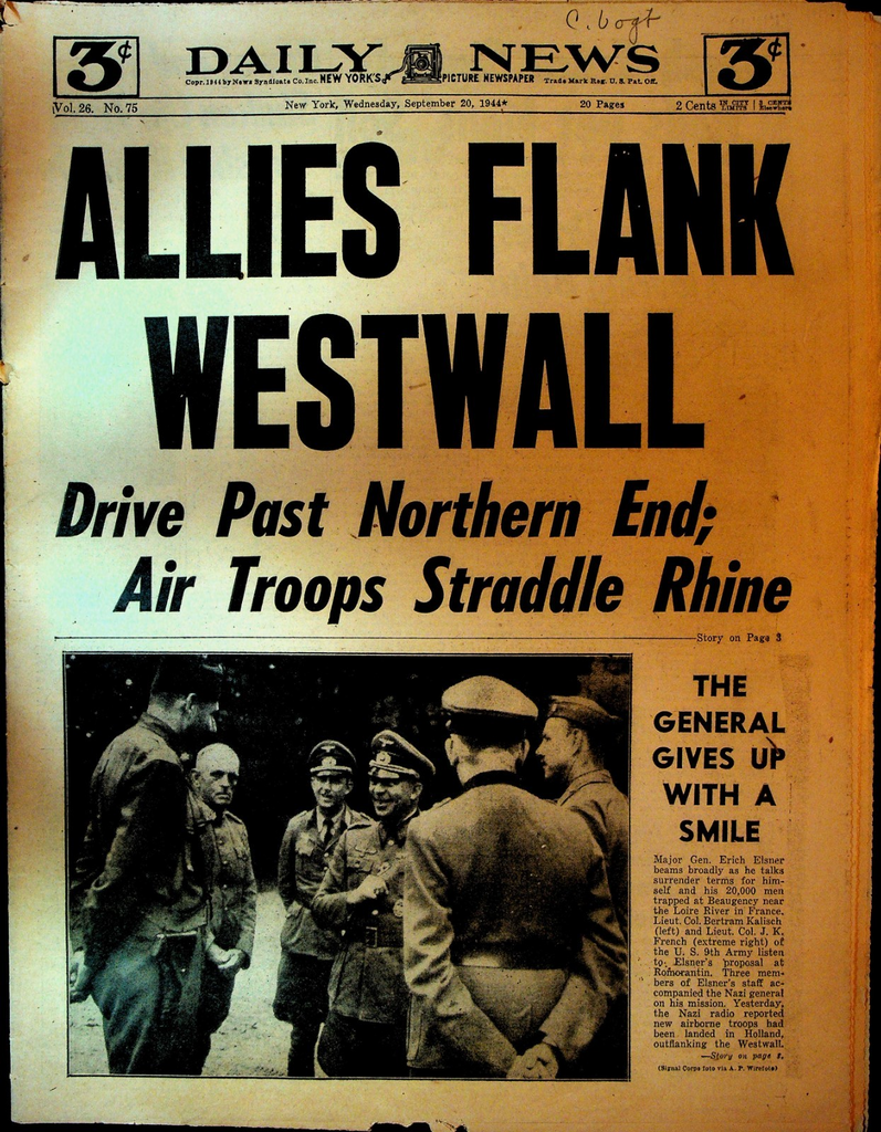 New York Daily News September 20 1944 WWII Hal Newhouser Susan Hayward0