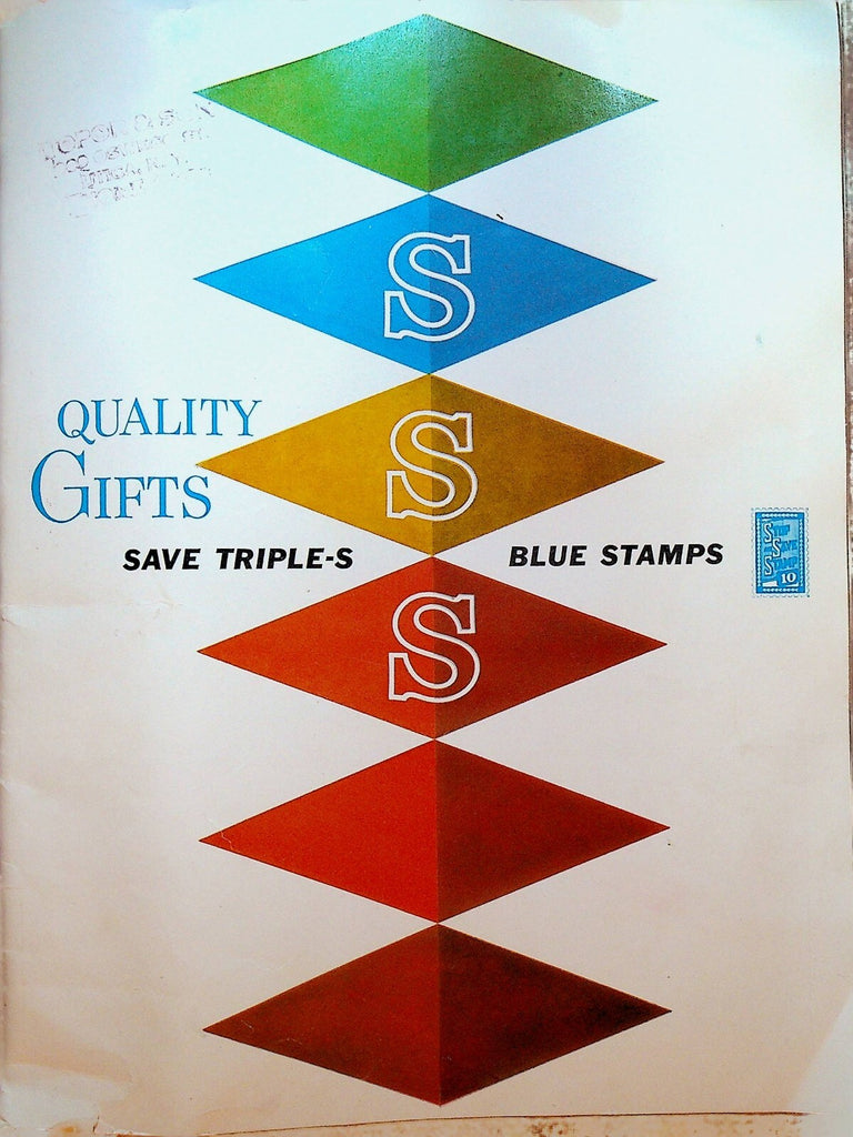 Triple-S Blue Stamps Gift Catalog Clocks Jewelry Toys Housewares 19590