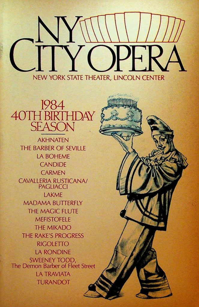 The Rake's Progress New York City Opera Playbill September 13 1984 Joyce Castle0