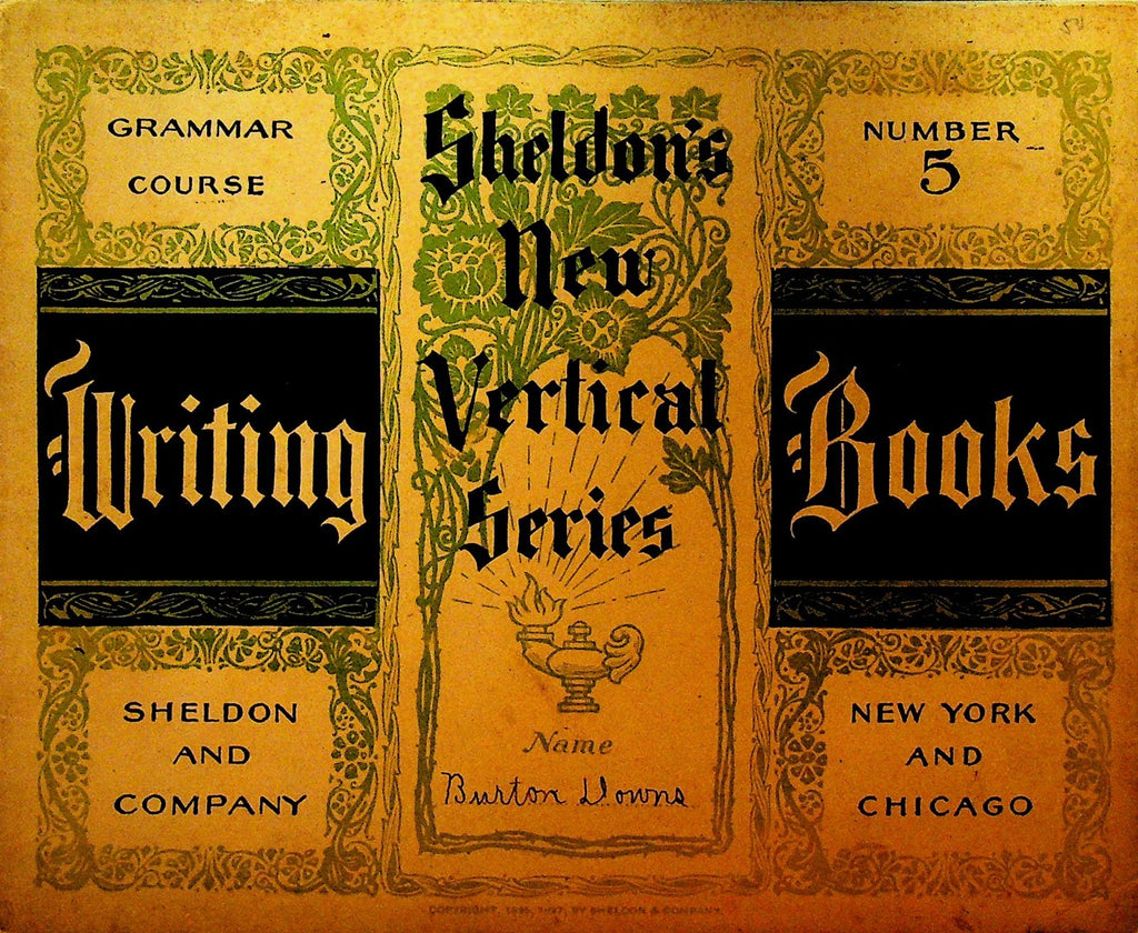 Sheldon's New Vertical Series Writing Book 5 1898 Grammar Course0
