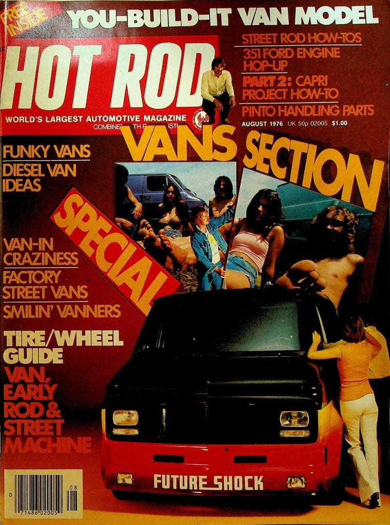 Hot Rod Magazine August 1976 Vans Jack Roush Pinto Kenny Youngblood